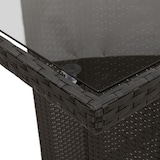 thumbnail of vidaXL Gartentisch mit Glasplatte Schwarz 240x90x75 cm Poly Rattan