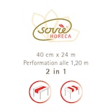 thumbnail of Sovie HORECA Tischläufer Grau aus Linclass® Airlaid 40 cm x 24 m, 4x1 Stück