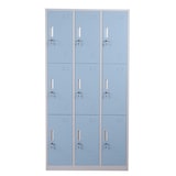 thumbnail of Décoshop26 - Casier armoire à casiers casier sécurisé métal 9 compartiments bleu 04_0003622