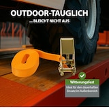 thumbnail of Spanngurt mit Ratsche 1-tlg 4m 800kg 25mm TÜV/GS orange wetterfest und robust