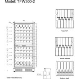 thumbnail of Vitrine Expositora de Vinho TFW300-2F
