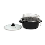 thumbnail of Friteuse - Menastyl - 3645580 - En Acier émaillé - Noir - 26 Cm - Avec Couvercle Et Panier - Tous Feux Dont Induction