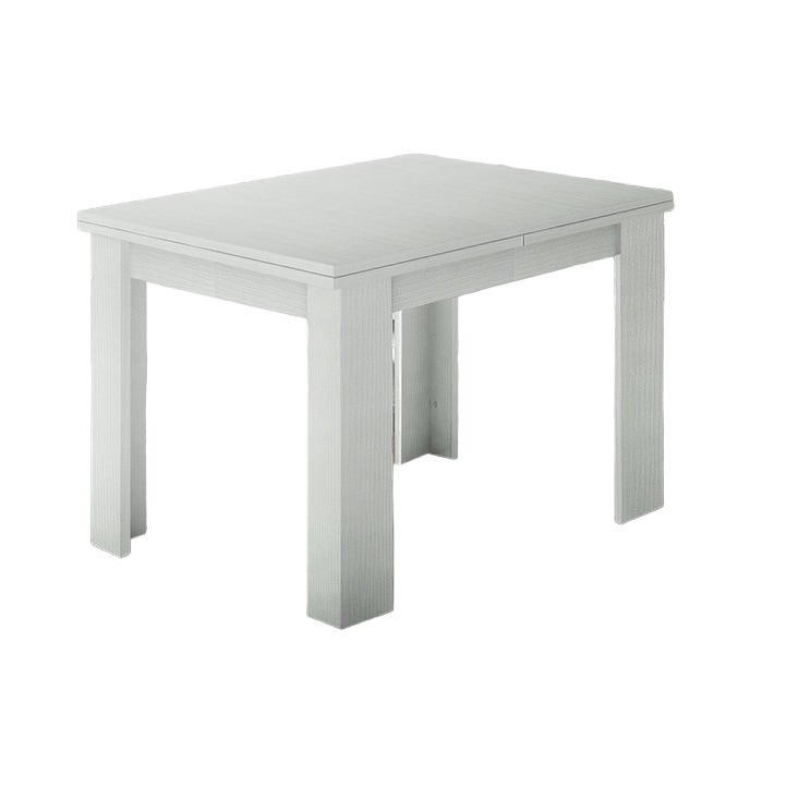 Web Furniture JESI Tavolo Libro Melaminico 90cm Allungabile   Bianco Larice