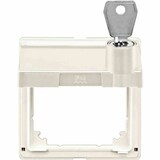 thumbnail of Zwischenring mit Klappdeckel und Schriftfeld, abschließbar, AQUADESIGN - weiß