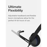 thumbnail of Auriculares con Cable y Micrófono con Cancelación Ruido Cascos de Diadema para Videoconferencia CS200i, Negro