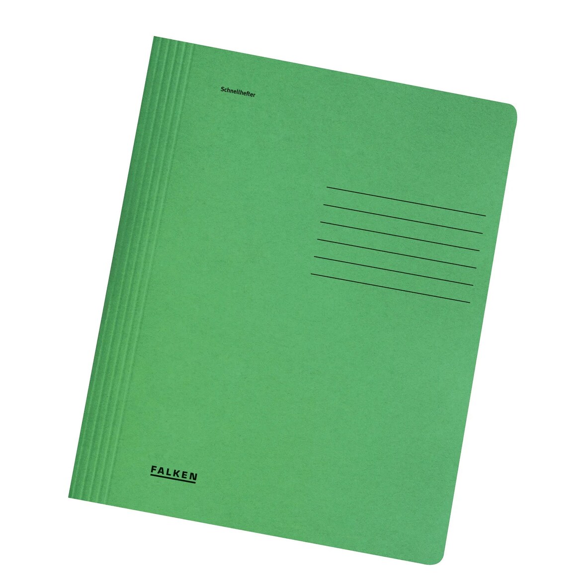 Falken 11287588 Schnellhefter Karton für DIN A4, 240g/m2 Manila-RC-Krt., intensivfarben, 25er Poly - Grün