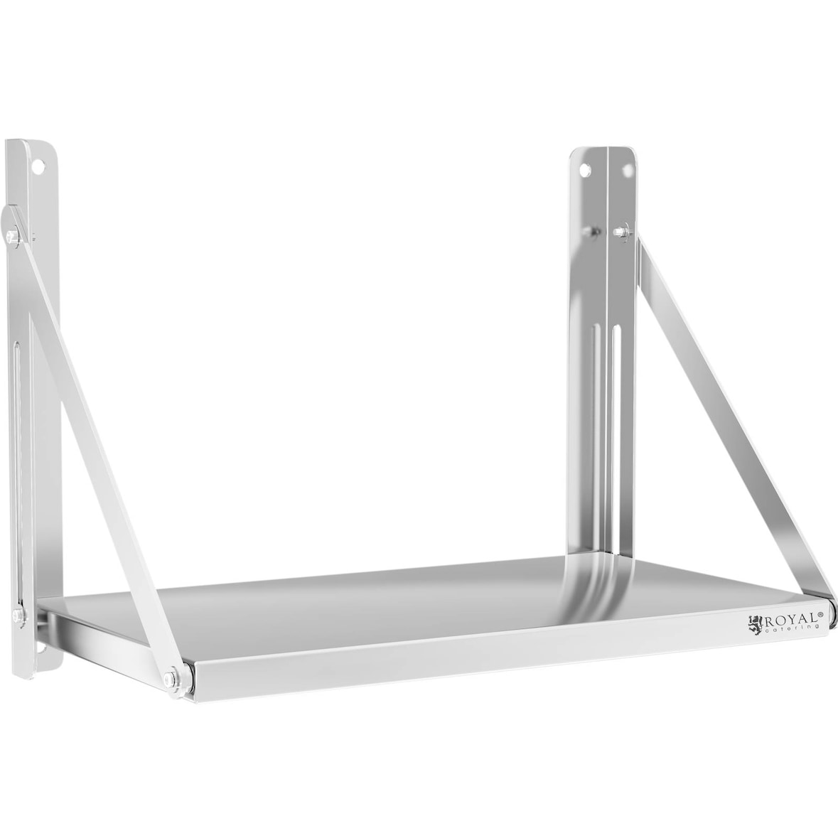Royal Catering - Royal Catering Étagère Murale Pliable Rabattable Pliante RC-BFWH6030 (60 x 30 cm, Capacité De Charge 40 kg, Épaisseur Tablette 30