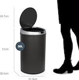 thumbnail of Les Collectors Sensor-Küchenabfalleimer N°235 / Sensor / Edelstahl / dunkelgrau, 30 L / Automatische Öffnung