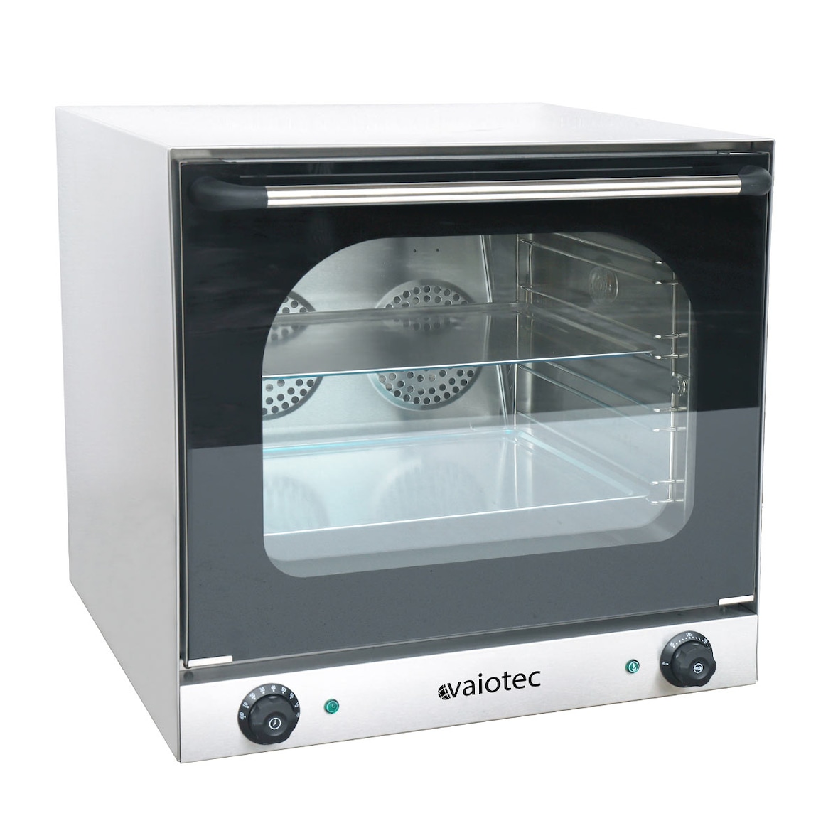 Horno de convección profesional, acero inoxidable, 4 niveles, bandejas 454 x 357 mm, rango temp.: 50-300°C, 2,67 kW, 10590 Vaiotec