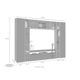 thumbnail of Mueble de Pared Moderno para Salón 270X35X210cm Antracita Mate-Arce Wotan - CHRONOS