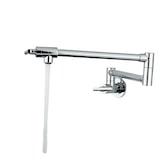 thumbnail of NILS | Grifo de Agua Fría de Pared de Un Orificio Cromo | Cocina profesional Grifo de acero inoxidable | plegable con grifo abatible