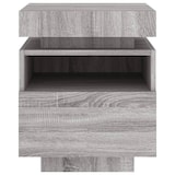 thumbnail of vidaXL Nachttisch mit LED-Leuchten Grau Sonoma 40x39x48,5 cm