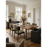 thumbnail of Massivholz Esstisch, rustikales Design, Edelstahlbeine, Mango Massivholz. 180x90x76 cm | Kadima Design