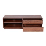 thumbnail of TV-Rack HWC-J78, Fernsehtisch Lowboard Kommode, Schublade, MDF 42x140x40cm ~ Walnuss-Optik
