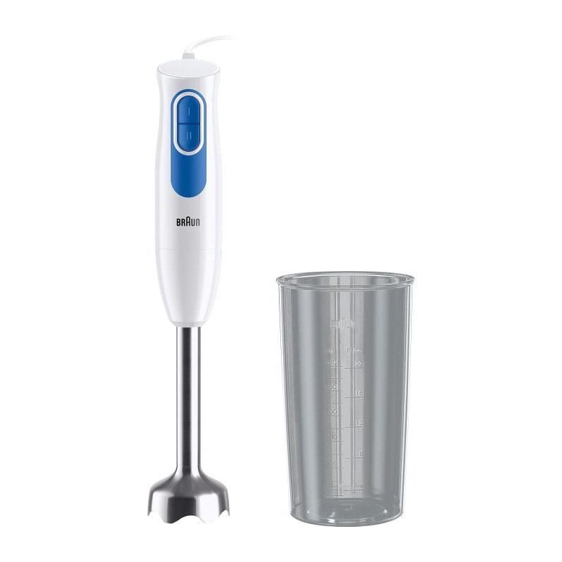 Braun MQ20001M MultiQuick2 Stabmixer weiß 600 Watt