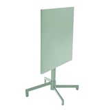 thumbnail of Tavolo da giardino bistrot quadrato con piano pieghevole  in acciaio verde salvia 70 cm Oviala