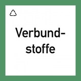 thumbnail of Wertstoffkennzeichnung "Verbundstoffe", Kunststoff, 300x300 mm