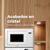thumbnail of EVVO Microondas integrable Mi45 Glass Bl, 25L de Capacidad, Grill 1200W, Puerta y Marcos Efecto Brillante, Multifunción, 8 Funciones