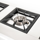 thumbnail of Romux® Cucina Professionali a Gas 3 Fuochi 132x50 cm da Banco Orizzontale in Acciaio Inox con Regolatore di Fiamma e Termocoppia | Fornello a Gas