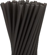 thumbnail of Essbare Reisstrohhalme, schwarz, Ø 0,8 x 25 cm: 50 Stück (1 Pack)