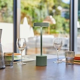 thumbnail of Lumisky kabellose ROBY Tischlampen, Höhe 30 cm Stahl Grün