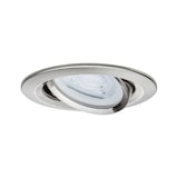 thumbnail of Paulmann Spot encastré LED Nova schwenkbar Kit de base orientable  rond 84mm 50° GU10 3x6,5W 3x460lm 230V  2700K Acier brossé 93429