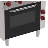 thumbnail of EURAST - Fogão a gás de 6 queimadores 1 forno conv. elétrico 440x380 - 1050x600x850 mm - 19,8 Kw + 2,5 Kw 230/1V - 42800311