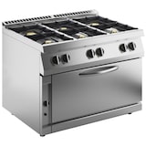 thumbnail of KBS Gasherd 6 Brenner mit Jumbo Gas Ofen 6x 6 kW 1200x730x900 mm Piezozündung