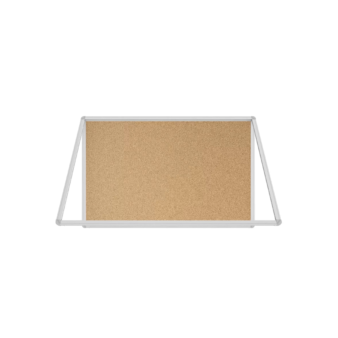 ALLboards Kork-Schaukasten 120x90 cm mit Aluminiumrahmen