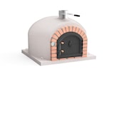 thumbnail of MF - Houtgestookte Buitenoven van Beton Model GRAN CANÁRIA (Wit - 80 x 80 x 65 cm) – Geïsoleerd met Kurk en 3 Keramische Dekens