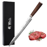thumbnail of Wakoli Nussbaum Damast Fleischmesser I 30 cm Klinge I Nussbaumholzgriff