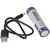 thumbnail of 2 Stück 21700 Li-ion Akku 5000mAh 3,7V - 3,6V 76,2x21,4mm mit PCB Schutz inkl. USB-C Lademöglichkeit