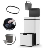 thumbnail of Kitchen Move Papelera automática de reciclaje NARVIK blanco 75L Acero inoxidable Blanco