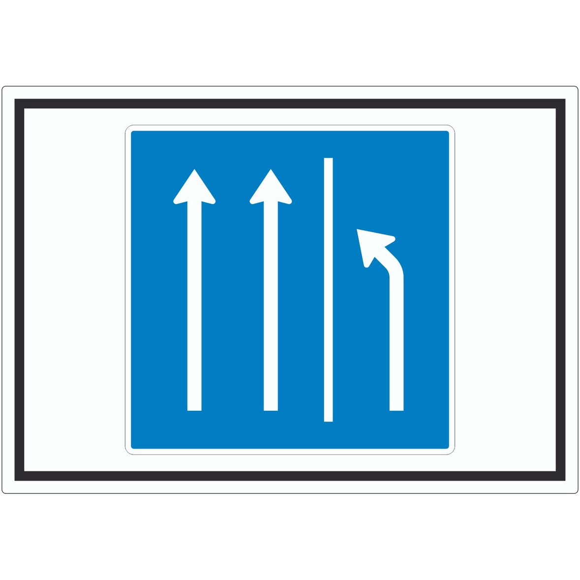 Aufkleber Seitenstreifen räumen Symbol A0 (841x1189mm)