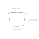 thumbnail of BIOZOYG Suppenbecher to go 500 Stück 200 ml, braun Suppenschüsseln Einweg - Einweggeschirr Alternative zur Plastikschüssel - Becher, Suppe, Soup Bowl