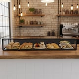 thumbnail of MBH - Neutrale vitrine 120 cm 1 etage voor de horeca. Neutrale glazen vitrine voor gebak en bakkerij.