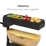 thumbnail of Appenzell Peak Raclette mit Grill 1000W Thermostatschalter schwarz Schwarz