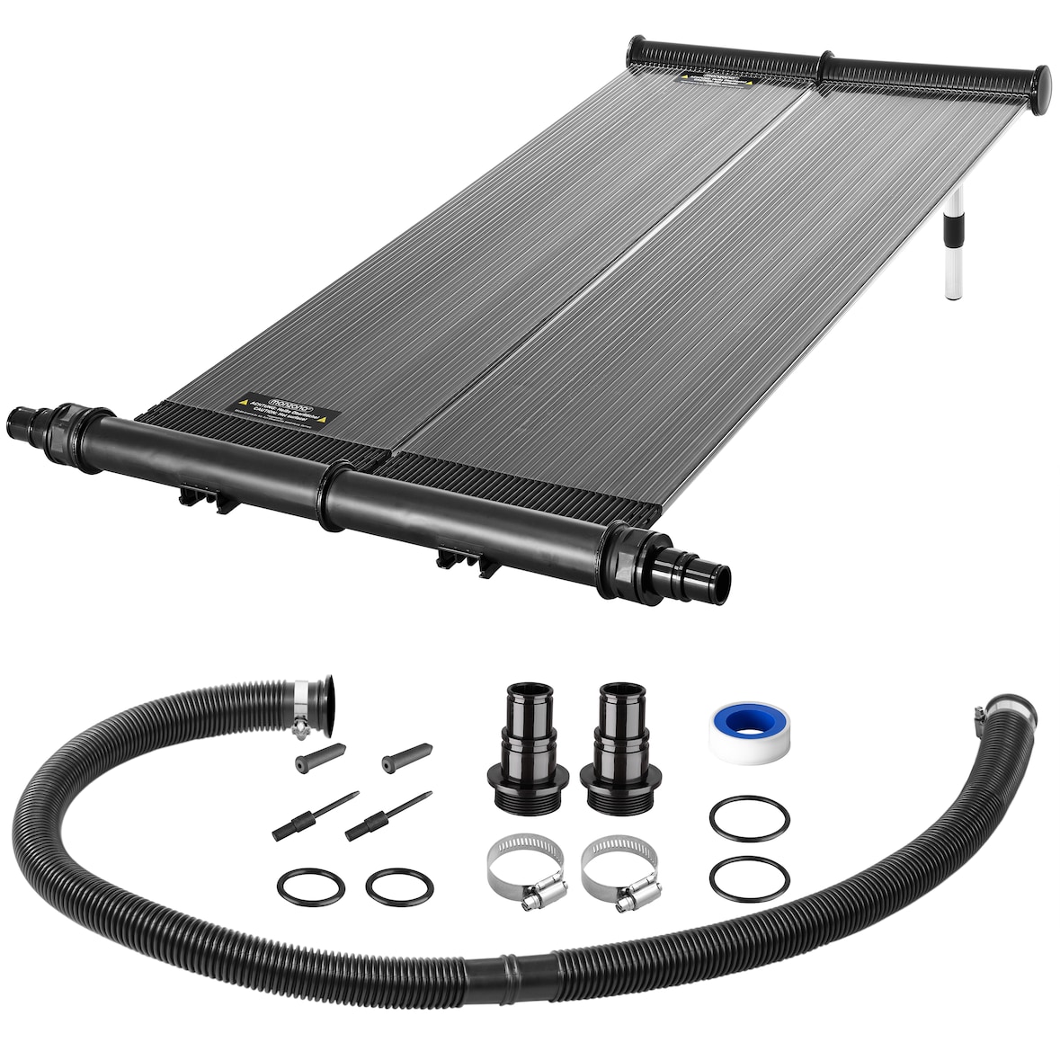 Monzana Solarheizung 116x66cm Höhenverstellbar 6200L/h Durchflussmenge Sonnenkollektor Pool Heizung