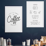 thumbnail of Securit® "Woody“ Wandtafel – Weiß lackiertes Holz – 2 Kreidemarker und Befestigung inklusive – 40x60cm