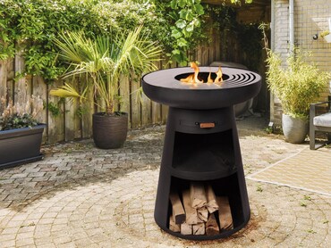 Barbecue Rond Venezuela ACTIVA - Brasero émaillé, Grille Chromée Réglable, Diamètre 33 Cm - 14