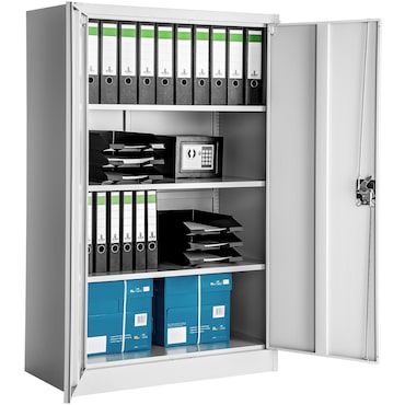 tectake Armadio portadocumenti a 4 scomparti 140 x 90 x 40 cm - 402482