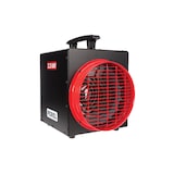 thumbnail of Perel Aquecedor elétrico com ventilador 3300 W, termóstato e função frio, IP24, proteção contra sobreaquecimento, portátil para oficina e garagem