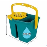 thumbnail of Secchio doppia vasca con strizzatore 14lt. 2 Vasche da 7 litri con Strizzatore Per Pulizia Casa, Ufficio cm.39x28x27