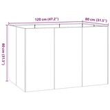 thumbnail of vidaXL Pflanzkübel 120x80x80 cm Verzinkter Stahl