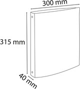 thumbnail of Exacompta - réf. 51567E - Carton de 10 classeurs rigides  4 annx 25 mm - Dos 40mm - Dimensions 31,5x30 cm - Pour Format A4 - Corail