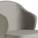 thumbnail of Angel Cerdá  Cadeira de jantar estofada em tecido com pernas de aço pintadas com epoxi preto. 4057C