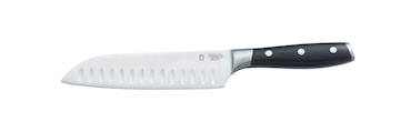 METRO PROFESSIONAL Cuchillo Santoku Expert knives, acero inoxidable, 18 cm, negro