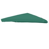 thumbnail of Cobertura de substituição para o guarda-sol de luxo com semáforo HWC-A96 com aba, cobertura de guarda-sol, 3x3m (Ø4,24m) poliéster 3kg ~ verde escuro