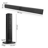 thumbnail of XORO HSB 55 2in1-Bluetooth-Soundbar 4x5W Leistung kompaktes Design als Separate Stereo-Lautsprecher / Soundbar verwendbar TWS Technologie 4000mAh Akku