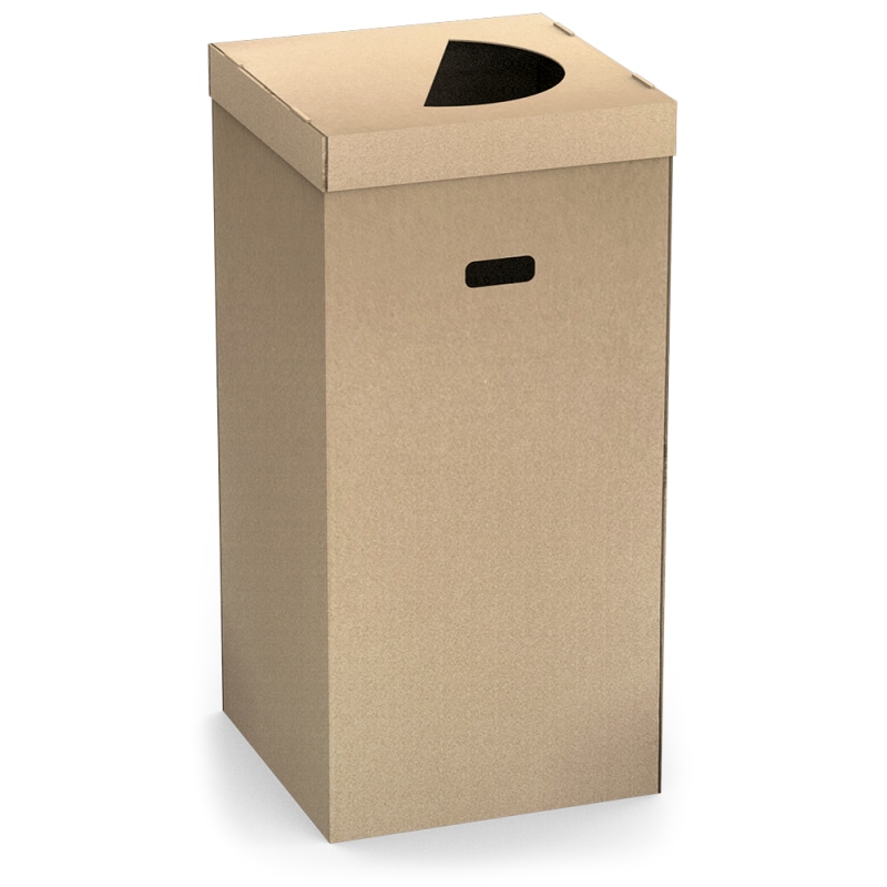 Papelera de cartón para eventos 128 L